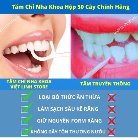 [Sale Hè] Combo 12 Hộp 600 Chiếc Tăm Chỉ Nha Khoa Xỉa Răng, Chăm Sóc Răng Miệng 640631