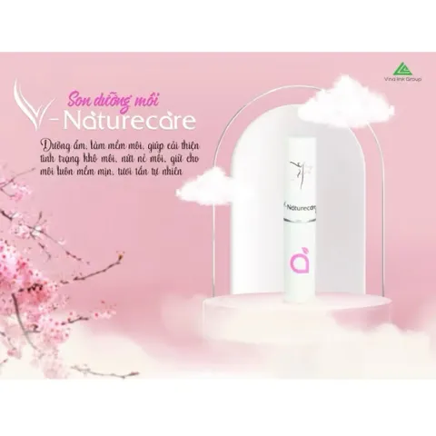 Son dưỡng môi V-NATURECARE LIPS dưỡng ẩm, làm mềm môi, giúp cải thiện tình trạng khô môi, nứt nẻ môi