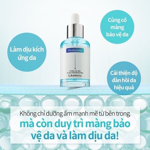 Tinh Chất HA LA BONITA Vital Hyaluronic Acid Serum 50ml Cấp Ẩm Căng Bóng Da Chuyên Sâu