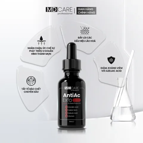 [CHÍNH HÃNG] Tẩy Tế Bào Chết MD CARE AntiAc Exfo 30ml