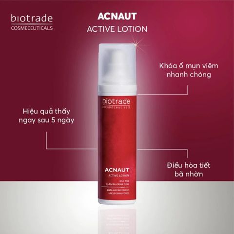 Lotion chấm mụn hoạt tính Biotrade Acnaut Active Lotion