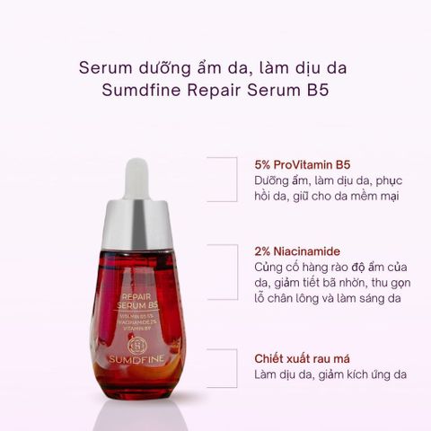 [Có Tem] Tinh Chất Cấp Ẩm Phục Hồi Da B5 Sumdfine Repair Serum 50ml