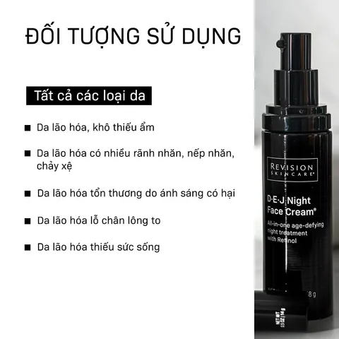 Kem Dưỡng Revision Skincare D.E.J Night Face Cream 48g Chống Lão Hóa Da Ban Đêm