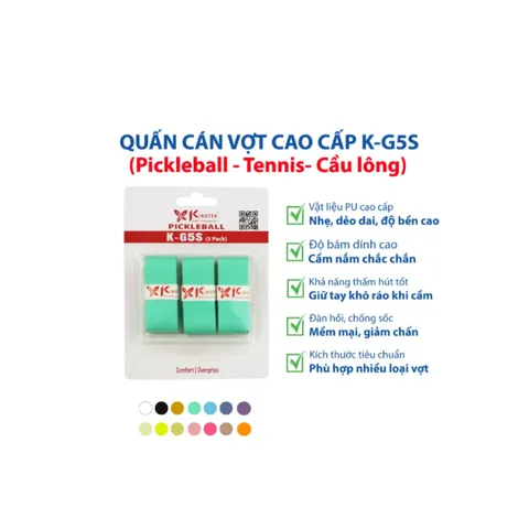 Quấn Cán Vợt KINGTEK KG5S-60 Cao Cấp Hộp 60 Cái (TV1511)