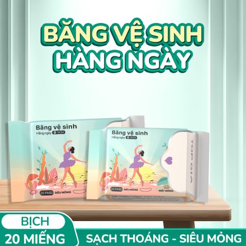 Băng vệ sinh nữ Topgia dùng hằng ngày thoáng khí thoải mái ngày dài