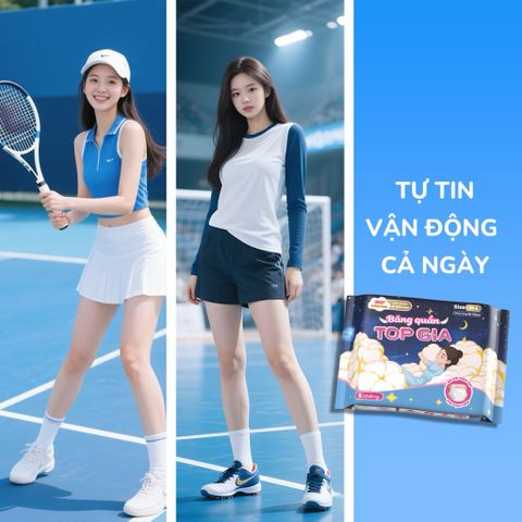 [Sỉ] Băng vệ sinh quần siêu mỏng Topgia bịch 5 miếng vải không dệt mềm mại, thấm hút tốt khô ráo