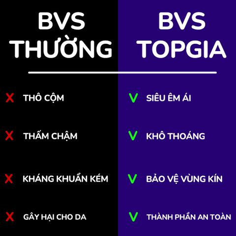 [Sỉ] Băng vệ sinh ban đêm Topgia 35cm siêu thấm hút vải ko dệt êm ái giảm trào ngược 3 miếng/gói