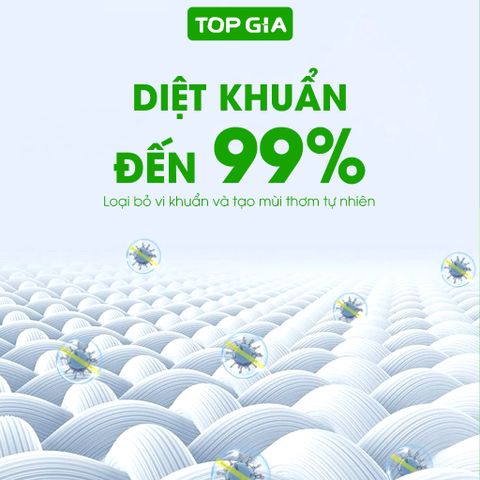 Túi 1L nước giặt xả TOP GIA hương hoa hồng - lavender
