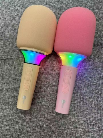 Micro karaoke không dây LENOVO Lecoo MCS360 , có TWS 2 mic, đèn RGB, cổng AUX