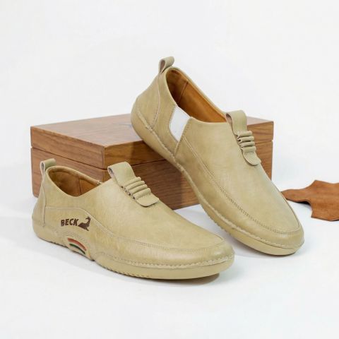 ( Mã D61 ) Giày Lười thiết kế trẻ trung, Chất liệu da Simili đế cao su non êm ái có khâu chỉ đủ size từ 38 đến 43