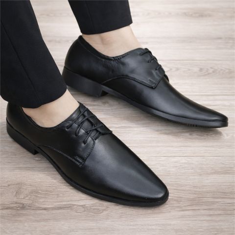 ( Mã D20 ) Giày derby công sở da PU, giày da nam thiết kế tối giản đế cao su 3cm chống trơn trượt có khâu chỉ chắc chắn 640931