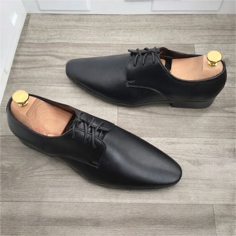 ( Mã D20 ) Giày derby công sở da PU, giày da nam thiết kế tối giản đế cao su 3cm chống trơn trượt có khâu chỉ chắc chắn 640931