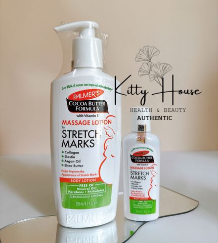 [Nhập khẩu chính ngạch] Kem bôi Palmer’s Cocoa Butter Massage Lotion For Stretch Marks chai 50ml và 250ml  Lotion