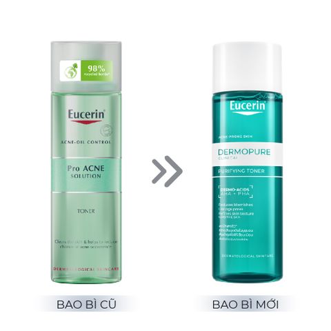 Toner Eucerin Dành Cho Da Nhờn Mụn - Dermopure Clinical Purifying Toner