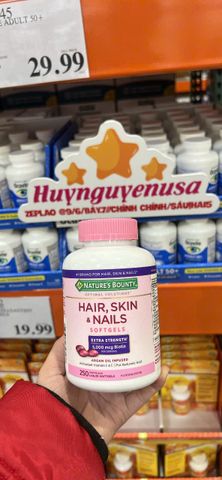 Nature’s Bounty Hair, Skin & Nails Softgels 250Viên hàng Mỹ