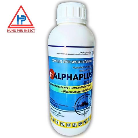 Thuốc Diệt Côn Trùng ALPHA PLUS 5EC 1LÍT Nhập Khẩu Anh Quốc – Diệt Muỗi, Ruồi, Gián Cực Mạnh Hoạt Chất Tương Tự Fendona