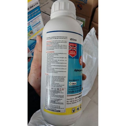 Thuốc Diệt Côn Trùng ALPHA PLUS 5EC 1LÍT Nhập Khẩu Anh Quốc – Diệt Muỗi, Ruồi, Gián Cực Mạnh Hoạt Chất Tương Tự Fendona