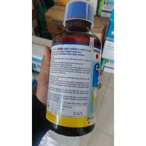 THUỐC DIỆT MUỖI KHÁNG THUỐC CYPER SUPER600EC 1LÍT Công dụng: diệt muỗi, côn trùng gián, kiến, ruồi, sâu, rầy, rệp, mọt