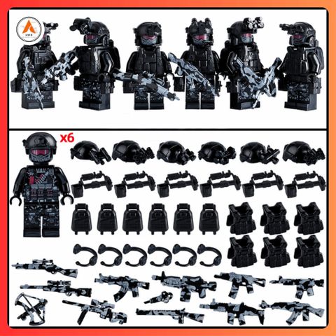 Mô Hình Minifigure, S.W.A.T Lắp Ráp Decor Trang Trí 2025 - Sản Phẩm Giáo Dục Tuyệt Vời Cho Trẻ Em