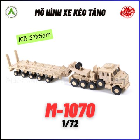 Đồ Chơi Mô Hình Xe Chở Tăng M-1070 Màu Vàng 1/72 Lắp Ráp Decor Trưng Bày
