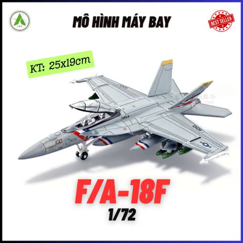 Đồ Chơi Mô Hình Máy Bay Chiến Đấu F/A-18F (MÀU 2) Lắp Ráp Decor Trưng Bày