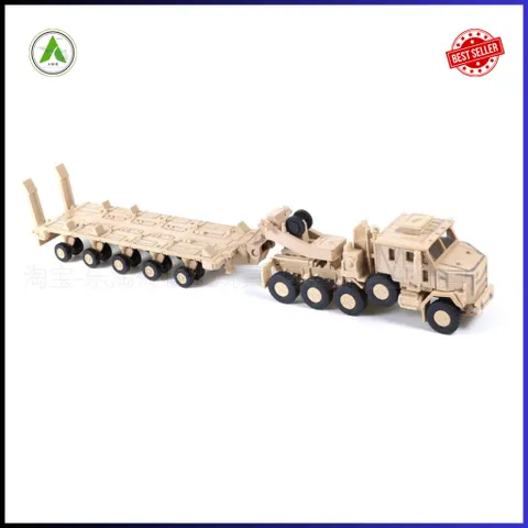 Đồ Chơi Mô Hình Xe Chở Tăng M-1070 Màu Vàng 1/72 Lắp Ráp Decor Trưng Bày