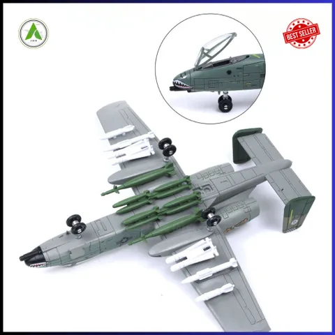 Đồ Chơi Mô Hình Máy Bay Chiến Đấu A-10 (Màu 2) Lắp Ráp Decor Trưng Bày