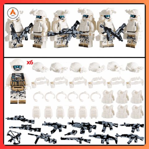 Mô Hình Minifigure, S.W.A.T Lắp Ráp Decor Trang Trí 2025 - Sản Phẩm Giáo Dục Tuyệt Vời Cho Trẻ Em