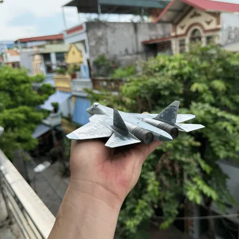 Mô Hình Máy Bay Quân Sự SU-57 Kim Loại 1/72 Decor Trưng Bày