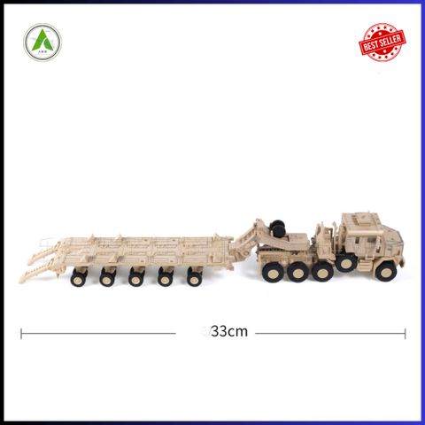 Đồ Chơi Mô Hình Xe Chở Tăng M-1070 Màu Vàng 1/72 Lắp Ráp Decor Trưng Bày