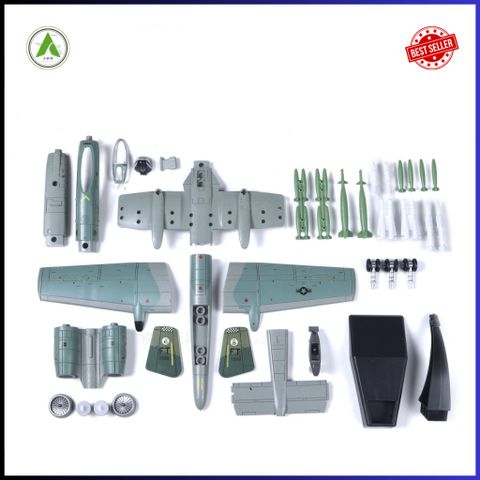 Đồ Chơi Mô Hình Máy Bay Chiến Đấu A-10 (Màu 2) Lắp Ráp Decor Trưng Bày