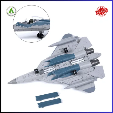 Đồ Chơi Mô Hình Máy Bay Chiến Đấu SU-57S Lắp Ráp Decor Trưng Bày