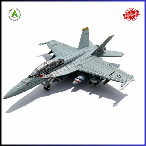 Đồ Chơi Mô Hình Máy Bay Chiến Đấu F/A-18F (MÀU 2) Lắp Ráp Decor Trưng Bày