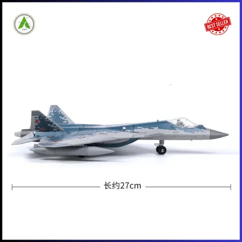 Đồ Chơi Mô Hình Máy Bay Chiến Đấu SU-57S Lắp Ráp Decor Trưng Bày