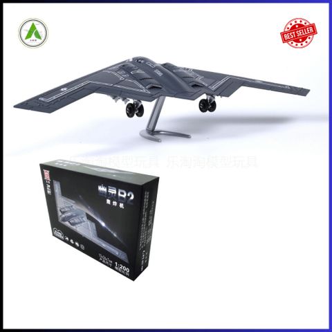 Đồ Chơi Mô Hình Máy Bay Chiến Đấu B-2 Lắp Ráp Decor Trưng Bày