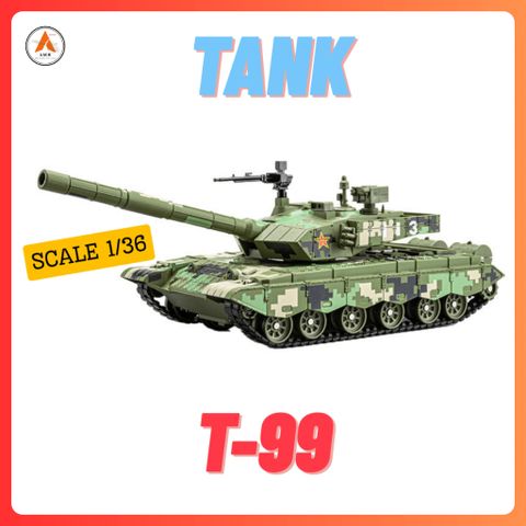 (SỈ/LẺ) Mô Hình Xe Tăng Chiến Đấu Kim Loại TYPE-99 (T-99) TL 1/36 Decor Trang Trí