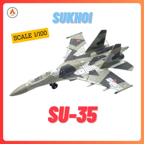 (SỈ/LẺ) Đồ Chơi Mô Hình Máy Bay Chiến Đấu SU-35 Quân Sự Lắp Ráp Decor Trưng Bày