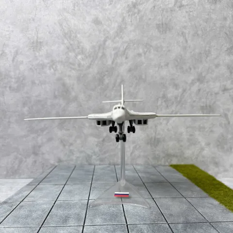 Mô Hình Máy Bay Chiến Đấu Kim Loại TU-160 TL 1/200 Decor Trưng Bày