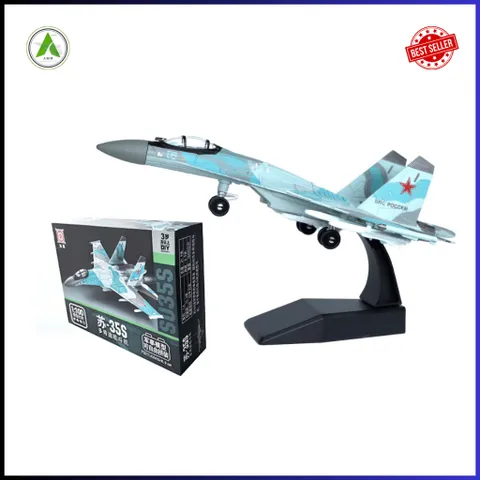 Đồ Chơi Mô Hình Máy Bay Chiến Đấu SU-35S Lắp Ráp Decor Trưng Bày