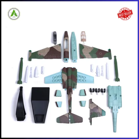 Đồ Chơi Mô Hình Máy Bay Chiến Đấu SU-25 (Màu 2) Lắp Ráp Decor Trưng Bày