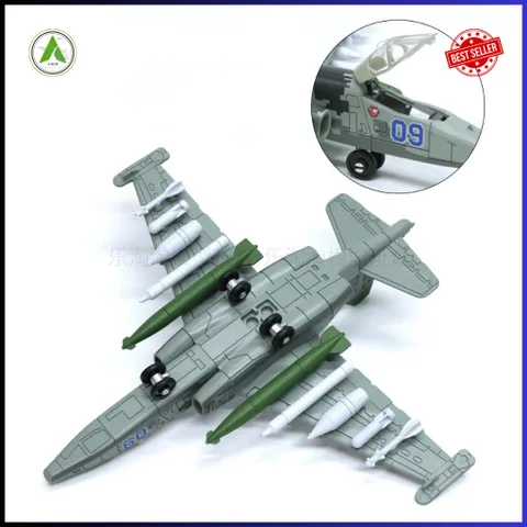 Đồ Chơi Mô Hình Máy Bay Chiến Đấu SU-25 (Màu 2) Lắp Ráp Decor Trưng Bày