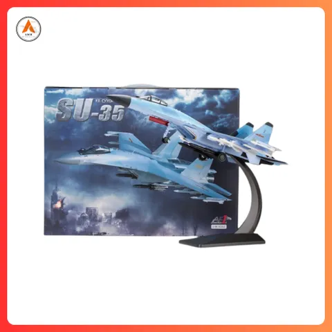 Mô Hình Máy Bay Chiến Đấu Kim Loại SU-35 1/48 Decor Trưng Bày