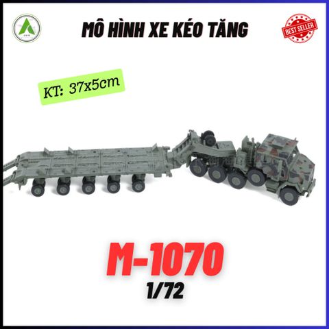 Đồ Chơi Mô Hình Xe Chở Tăng M-1070 Màu Xanh 1/72 Lắp Ráp Decor Trưng Bày