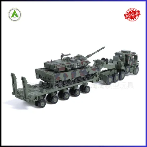 Đồ Chơi Mô Hình Xe Chở Tăng M-1070 Màu Xanh 1/72 Lắp Ráp Decor Trưng Bày