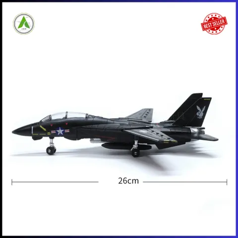 Đồ Chơi Mô Hình Máy Bay Chiến Đấu F-14 TOMCAT 1/72 Màu Đen Lắp Ráp Decor Trưng Bày