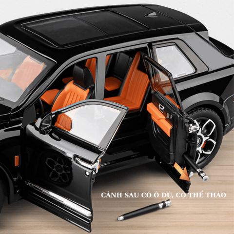 Mô Hình Oto Kim Loại Rôn Roi RR Cullilan 1/20 Chất Lượng Cao Decor Trưng Bày - Model Rôn Roi RR Cullilan
