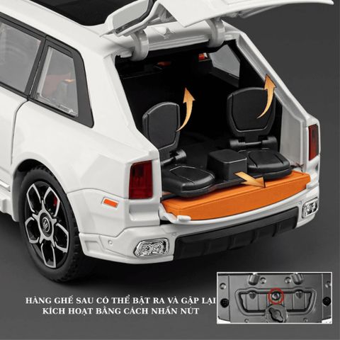 Mô Hình Oto Kim Loại Rôn Roi RR Cullilan 1/20 Chất Lượng Cao Decor Trưng Bày - Model Rôn Roi RR Cullilan