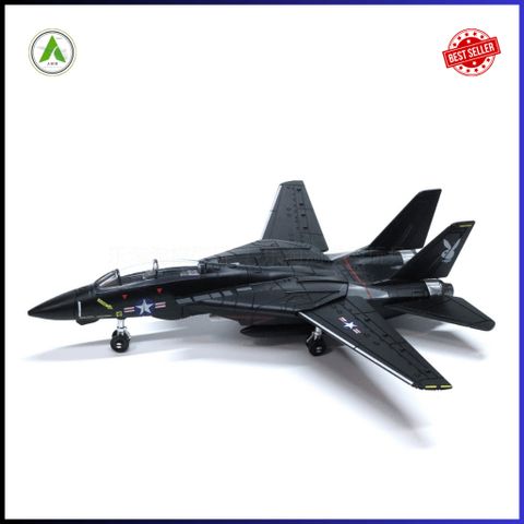 Đồ Chơi Mô Hình Máy Bay Chiến Đấu F-14 TOMCAT 1/72 Màu Đen Lắp Ráp Decor Trưng Bày
