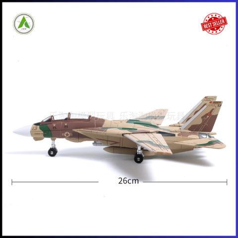 Đồ Chơi Mô Hình Máy Bay Chiến Đấu F-14 TOMCAT 1/72 Màu Vàng Lắp Ráp Decor Trưng Bày