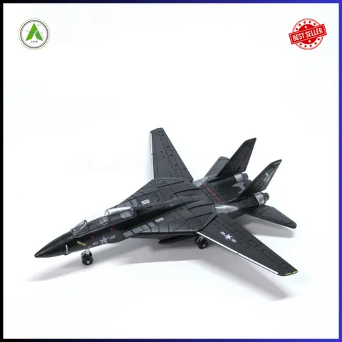 Đồ Chơi Mô Hình Máy Bay Chiến Đấu F-14 TOMCAT 1/72 Màu Đen Lắp Ráp Decor Trưng Bày